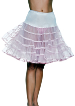 Women Mid Length Petticoat Skirt