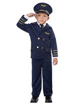 Kids Captain Pilot Toddler Costume