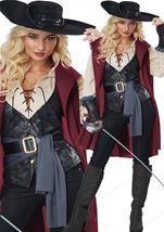 Adult Lady Musketeer Women Costume 