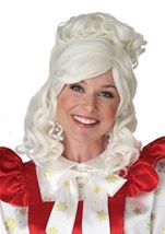 Adult Mrs Claus Wig And Bun Clip