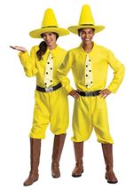 Adult Person In The Yellow Hat Unisex Costume