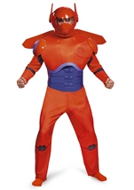Adult  Baymax Big Hero Red Men Deluxe Costume
