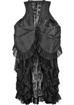 Adult Victorian Black Corset Dress Women Costume