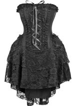 Adult Strapless Victorian Corset Dress Women Costume