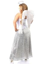 Adult Plus Size Angelic Sequin Corset Women Costume