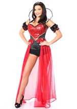 Adult Hot Red Queen Fairy Tale Women Costume