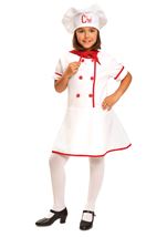 Kids Deluxe Chef Girls Costume