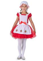 Kids Strawberry Ballerina Girls Costume