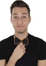 Light Up LED Party Yellow Bowtie