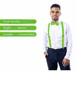 Adult Neon Green Party Costume Accessory Set