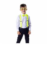 Kids Neon Yellow Party Costume Accessory Set 