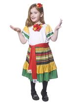 Mexican Dancer Girls Costume