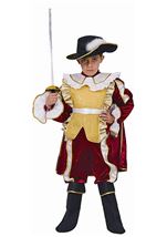 Kids Red Noble Knight Boys Costume