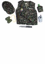 Kids Military Officer Role Play Set  Unisex Costume