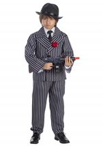 Pinstriped Gangster Boys Costume