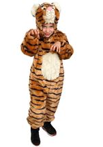 Kids Striped Tiger Plush Deluxe Costume