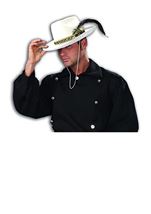 Adult White Felt Cowboy Hat