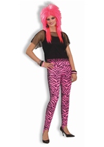 Zebra Stirrup Pants Women Pink