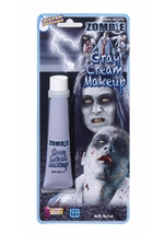 Gray Cream Zombie Makeup
