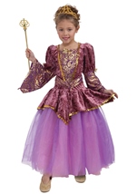 Royal Plum Princess Girls Costume