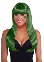 Neon Green Women Long Wig