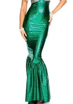 Green Hologram Mermaid Plus Size Women Skirt