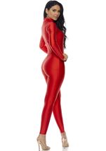 Adult Red Bodysuit Woman Creative Costume