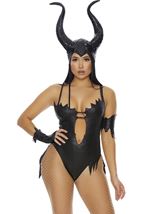 Adult Beasty Witch Evil Movie Villain Women Costume