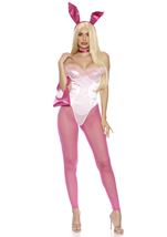 Legal Bunny Women Pink Bodysuit Costume