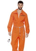 Adult Lock it Down Inmate Men Costume