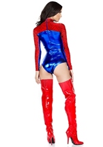 Adult Spider Print Women Hero Costume