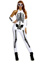 Adult Pure Bones Skeleton Woman Costume