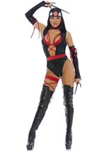 Adult Stealth Striker Ninja Women Costume