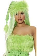 Adult Light Green  Straigh Women Wig