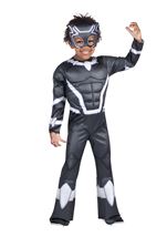 Black Panther Toddler Muscle Chest Polyfill Boys Costume