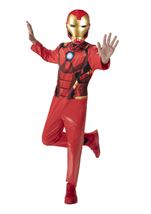 Kids Iron Man Arc Reactor Print Boys Hero Costume
