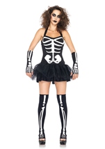 Skeleton Glow In Dark Women Costume