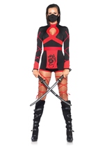 Adult Dragon Ninja Women Costume Red