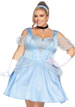 Adult Plus Size Glass Slipper Sweetie Princess Women Costume