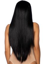 Adult Long Straight Center Part Women Wig Black