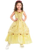 Kids Yellow Beauty Princess Girls Costume
