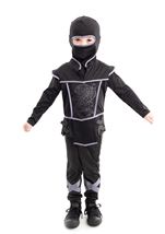 Kids Black Ninja Boys Costume