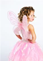 Kids Pink Fairy Girls Wings