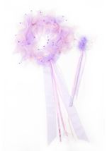 Girls Lilac Fairy Halo And Wand