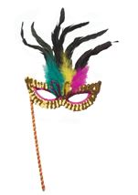 Adult Opera Phantom Long Feather Mask