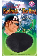 Pirate Eye Patch With Earring