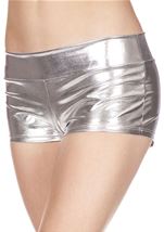 Silver Banded Metallic Short