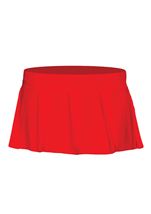 Woman Solid Red Skirt