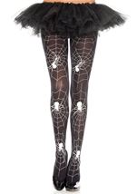 Spider And Web Print Women Pantyhose