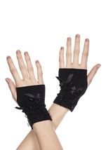 Ribbon Lacing Woman Gloves